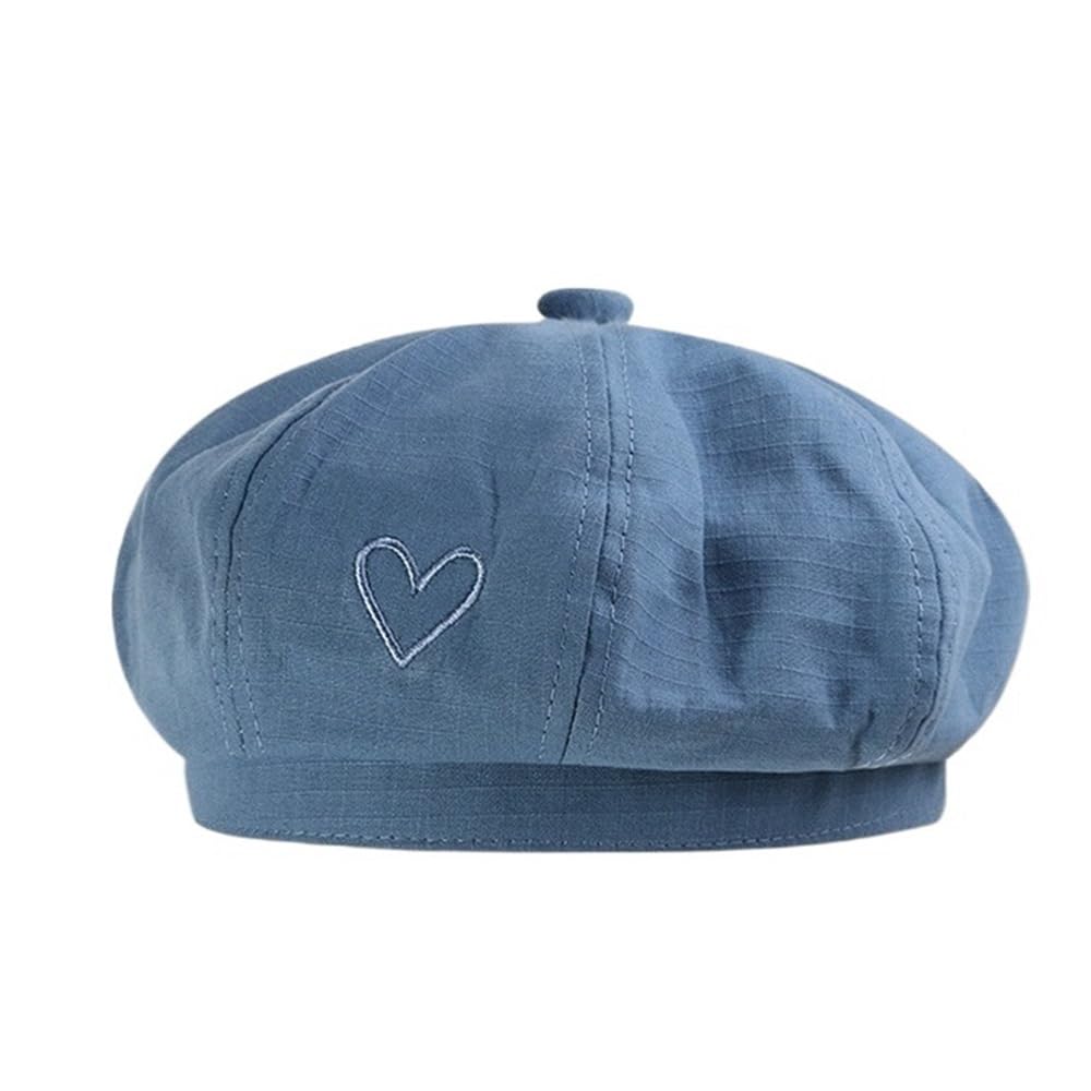 Bonnet décontracté femme bleu | Ne gâchez plus votre coiffure en hiver grâce à ce béret rétro