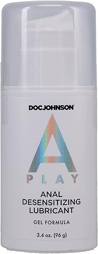 Doc Johnson A-Play - Lubricante desensibilizante anal - Fórmula de gel - 3.4 oz (96g)