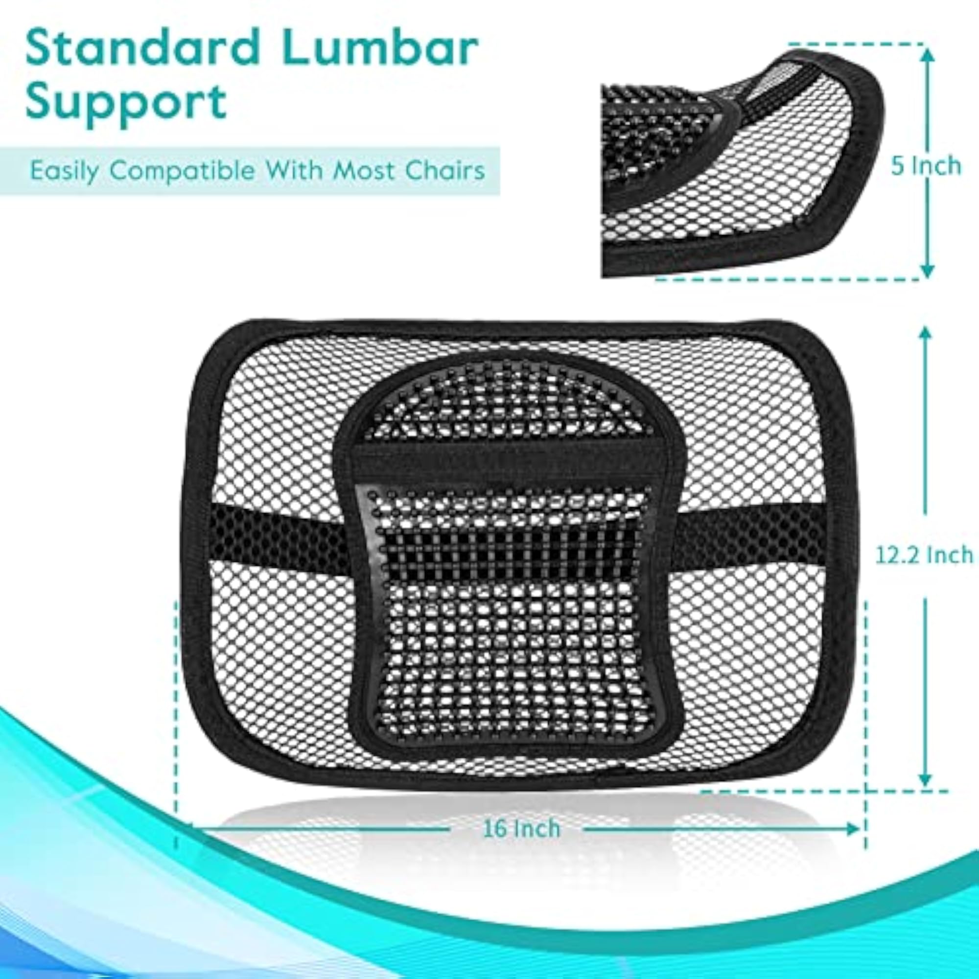 Mesh Back Support Cushion for Home Office Chair