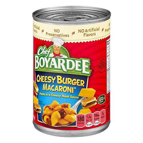 Chef Boyardee, Cheeseburger Macaroni, 15oz Can (Pack of 6)