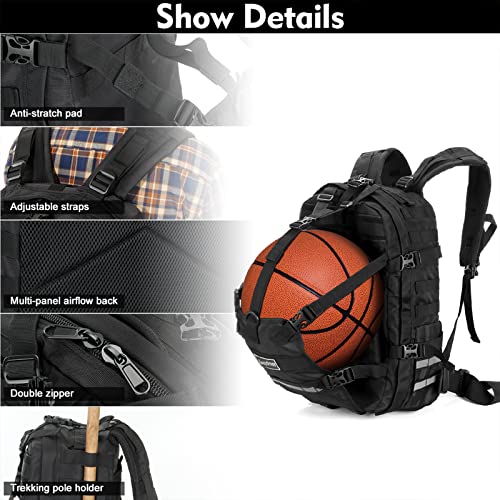 Fancytimes Motorcycle Helmet Backpack Large Capacity Helmet Backpack Bag-Waterproof, Expandable - Men Basketball Luggage Storage Backpack For Sports Outdoor Activities … #TOP5