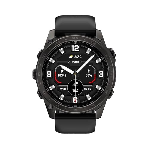 KAIRUIXING 2026 T8PRO Sport SmartWatch 1.43inch Health Monitoring Men Watch for Outdoor Travel and Hiking Smart Watch Waterproof Phone (Black)