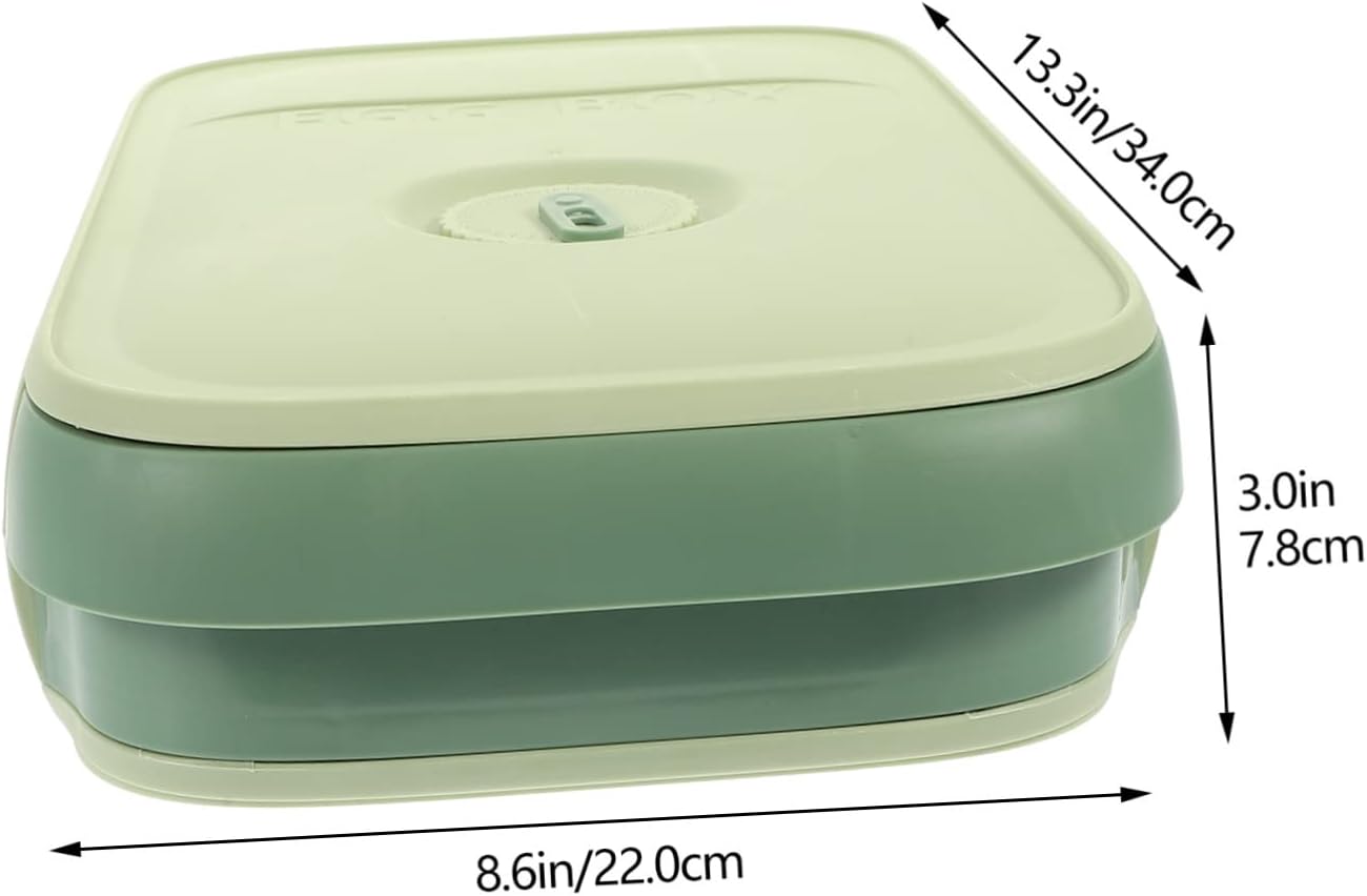 Balacoo Egg Holder for Refrigerator Large Capacity Egg Box Ventilated Design Easy Rolling