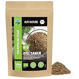 Alpi Nature Eneldo Orgánico Semillas 100g, Semillas de Eneldo Enteras para Cocinar, Hornear y Té