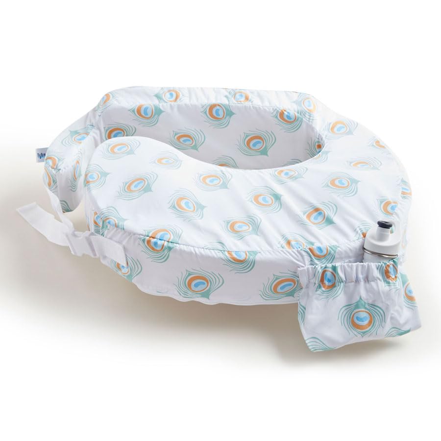 0057 - My Brest Friend & Baby wild - amerikanisches Stillkissen, original, pflegeleicht, Design: Peacock