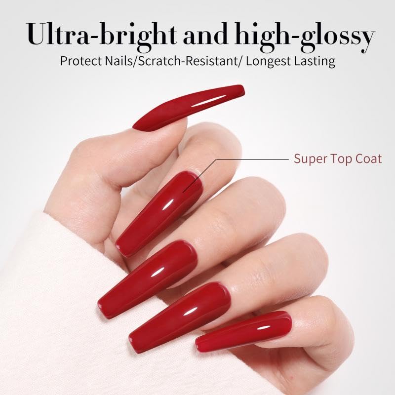 Born Pretty Base e top coat semipermanente e primer per unghie | Set di top coat semipermanente per unghie lucido senza necessità di pulizia, base gel e primer per unghie