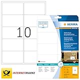 Sicher haftende Adressaufkleber für alle Verpackungsmaterialien: Briefumschläge, Kuverts, Pakete, Versandrollen, Folien, PE und Tyvek