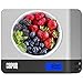 Báscula Peso Cocina Digital 10kg - con Pantalla LCD Acero Inoxidable Balanza de Alimentos pesar Frutas Granos Carne u otro Líquido Joyería hornear y cocinar Balanza Precision
