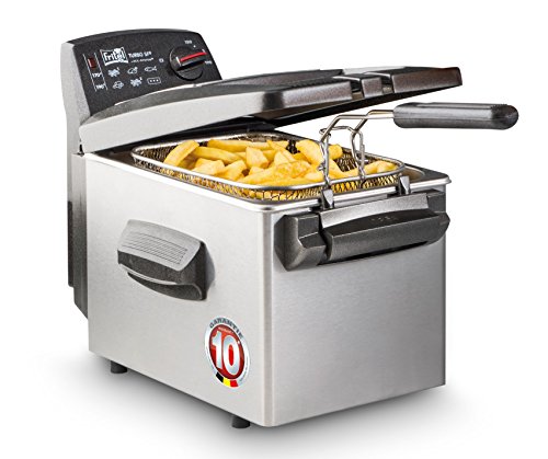Fritel Friteuse Turbo SF® 4345-4 L - 3200 W - Filtre + Fenêtre de contrôle - 3 à 5 pers. - Couvercle fixe - Huile + graisse solide