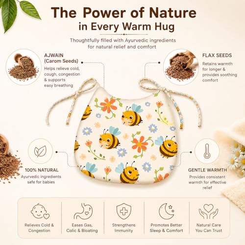 Image of Novo Baby Baby Bib for Cold and Colic Relief for infant,baby,newborn,ayurvedic bib