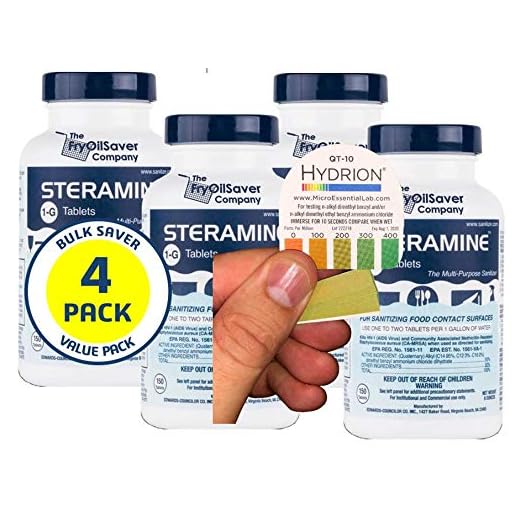 Pack of 4 Steramine Sanitizing Tablets