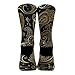 100% BLUE COLLAR Fashion Soft Socks Dress Decor Socks Sports Running Socks For Women Men Paisley Gold Black Socks