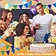 WUSJCOF 2 Stück Wetterfeste Wimpelkette für Outdoor, Einschulung Deko, Luftschlangen Regenbogen Deko, Girlande Geburtstag für Party, Festival, Spielturm und Spielhaus (Regenbogen)