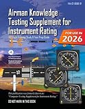 Airman Knowledge Testing Supplement for Instrument Rating FAA-CT-8080-3F (Color Print): (IFR Flight Training Study & Test Prep Guide)
