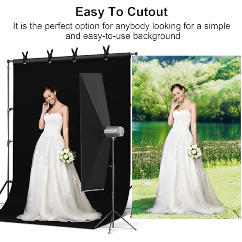 Utebit UTEBIT_PTBCDL_2030_WH_BK_EU 6.5Ftx10Ft Black And White Backdrop Background For Photography thumb #5