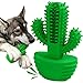 Excerando Spazzolini Denti Cane- Cactus per Cure Odontoiatriche per Animali Domestici Gomma Naturale Non Tossica Spazzolino da Denti per Cani, Detergente per Denti Cane Adatto per Denti da Massaggio