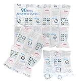 Ice Pack Bulk Reusable Ice Packs for Shipping, Dry Ice Packs for Cooler, Long Lasting Lunch Box Ice Packs Freezer Pack, Slim Cold Ice Pack Sheets for Cooler, XL-4.7x6.6 Inch, 30 Sheets 3Cell - 90Cell