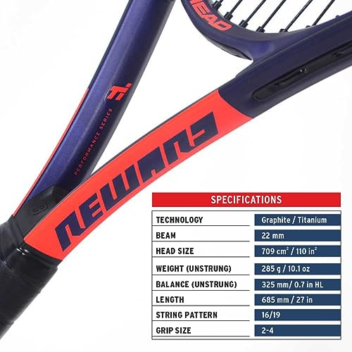 Image of Head Nano Ti. Reward Tennis Racquet (Strung)