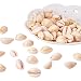 Pandahall 50pcs White Natural Shell Pendants Beads (18~20mm Long, 13mm Wide)