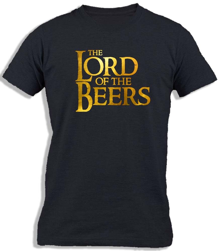 ™ The Lord Of The Beers | Funny Comments Sarcartic Humor Jokes | Comic Fantasy Rings Movie TV Show Cotton T-Shirt For Men