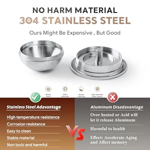 Stainless Steel Refillable Coffee Pods Compatible for Nespresso VertuoPlus,Stainless Steel Reusable Coffee Capsules Pods (2.4 oz) Stainless Steel Refillable Coffee Pods Compatible for Nespresso VertuoPlusStainless Steel Reusable Coffee Capsules Pods 24 oz