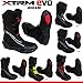 Produktbild Sportstiefel XTRM EVO Motorrad Lederstiefel Motorradstiefel Semi Sports Racing Allround Motorroller Rennen TourenSchuhe, Mehrere Farben (SCHWARZ - EU 39)