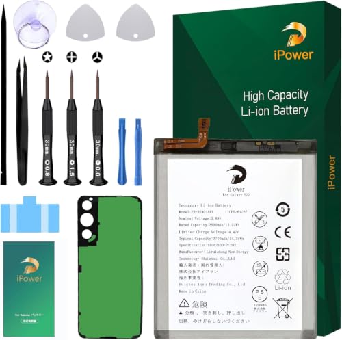 Amazon | iPower for Samsung Galaxy S22 バッテリー 容量3590mAh EB