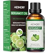 AESHORY Ätherische Öle Bergamotte 50ml, 100% Reine Natürliche Ätherisches Öl in Therapeutischer Q...