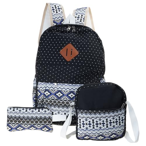Sac à dos d'école pour fille avec trousse assortie pour voyage collège