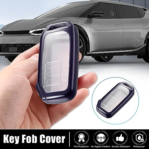 Coque clef voiture TPU Kia EV6 Ceed éviter rayures protection télécommande violette