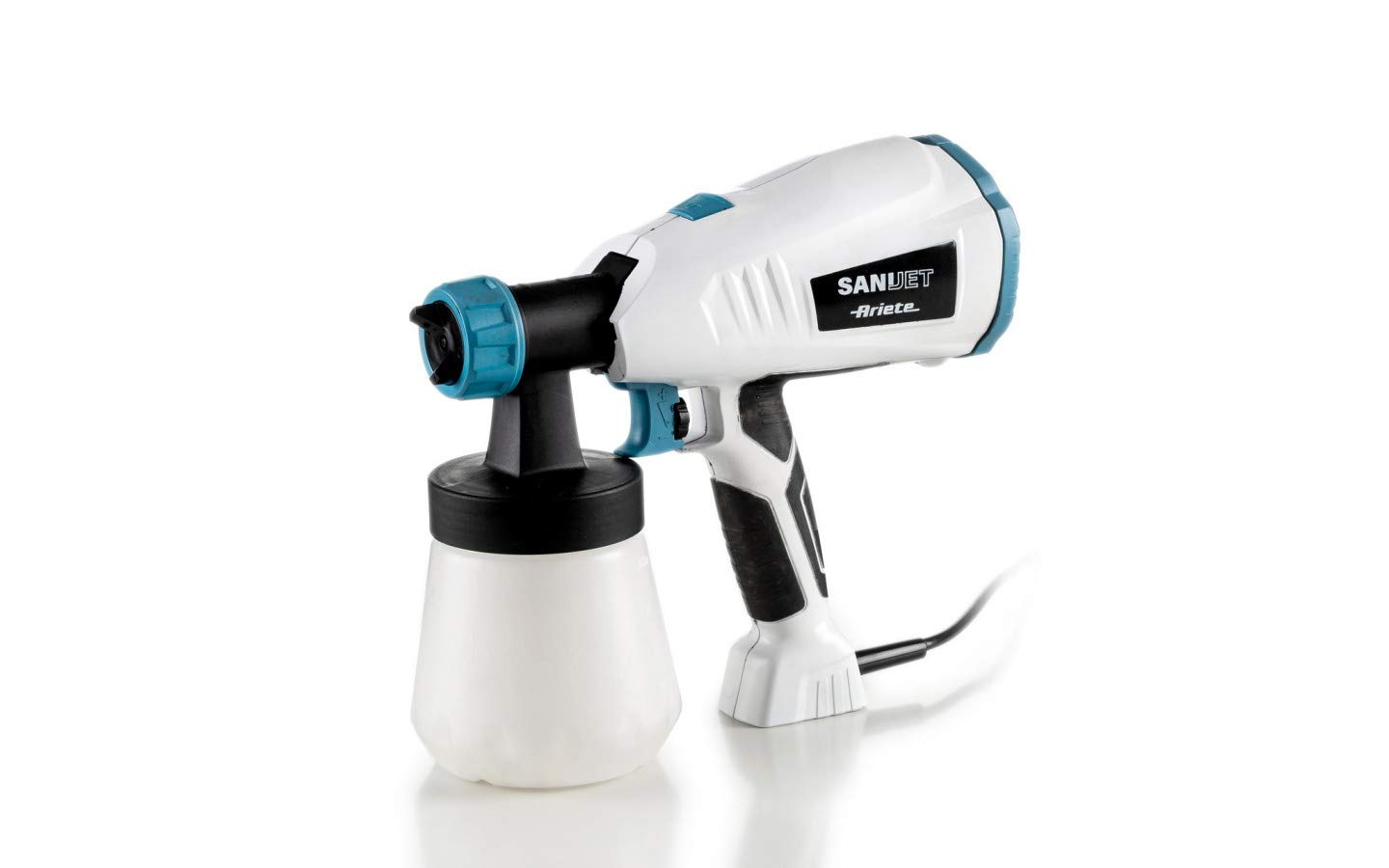 Ariete Sani-Jet Spray Gun, 400W, 700cc Capacity, 6m Power Cord, 3 Jet Directions, Adjustable Spraying Intensity, Best for Sanitizing Home, Office, Car, Restaurant, Bathroom - White ART4126