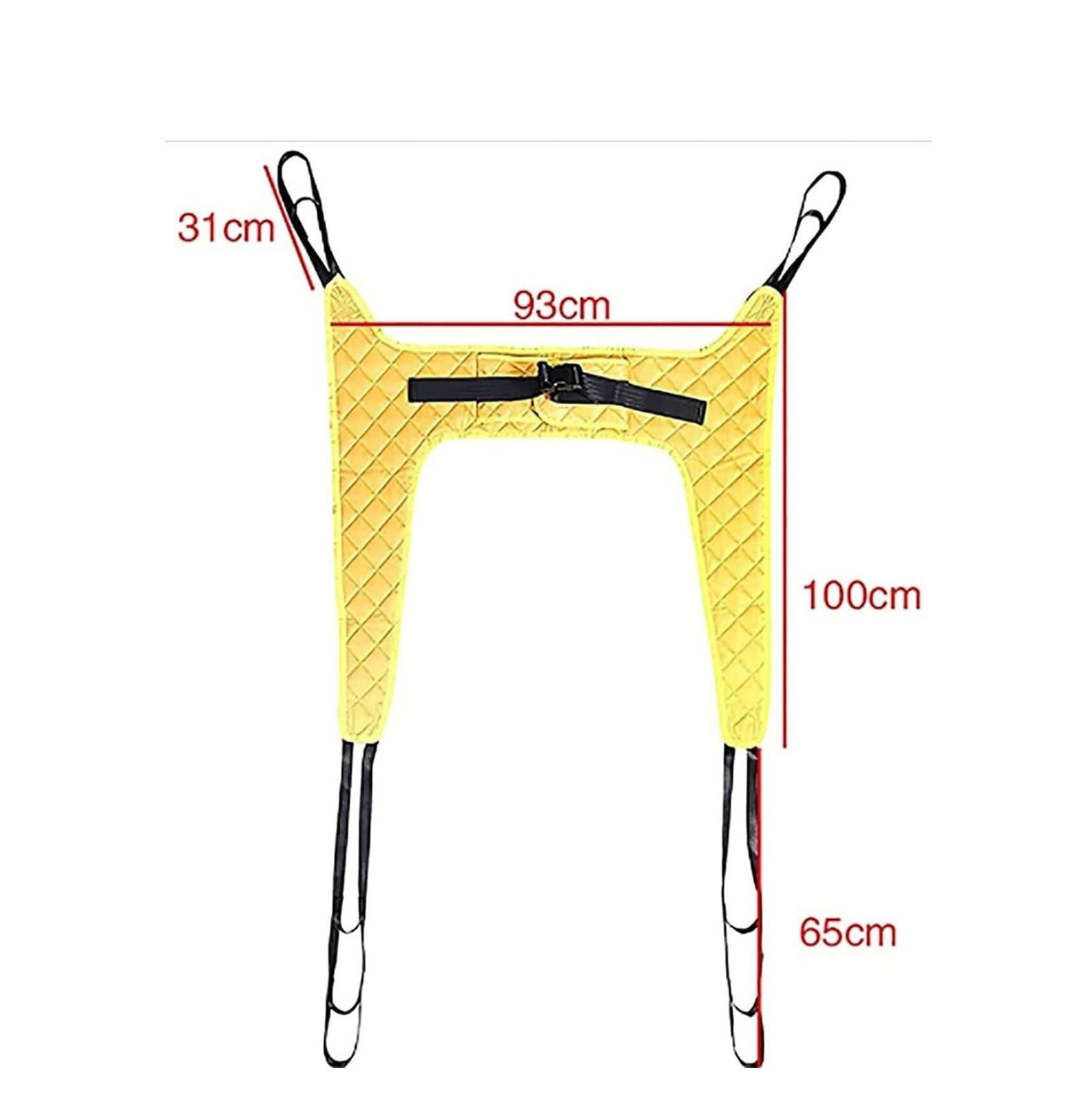 Arnés para Transferencia de Pacientes - Soporte 230kg para Ancianos y Bariátricos, Uso en Cama, Silla de Ruedas, Ducha e Higiene, Compatible con Grúas de Movilización Universal