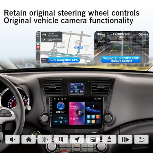 Radio para Toyota Highlander 2008-2013 con Pantalla 10.1" miniatura 5