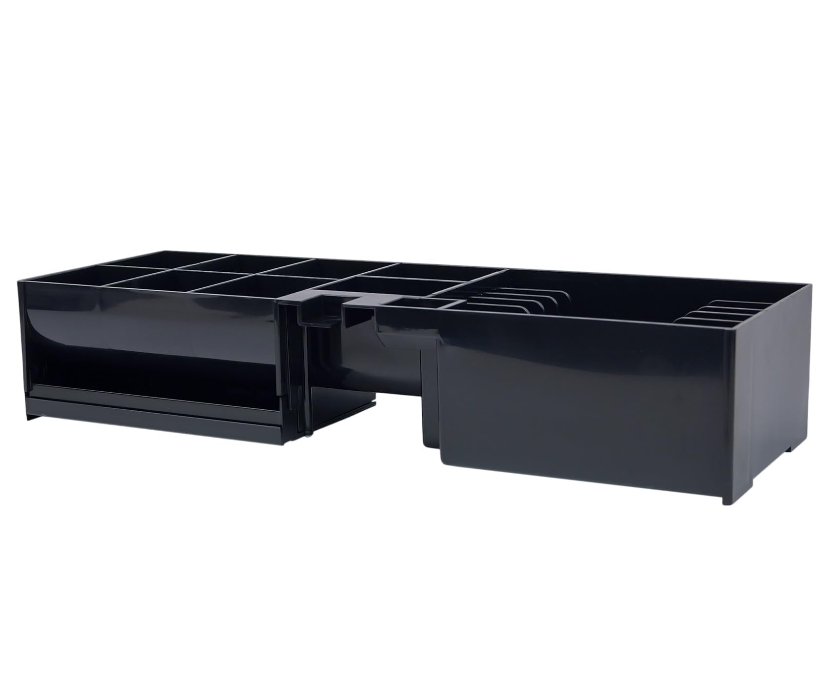 HDWR HD-WS46 Inserto para cajón de caja, 6 billetes y 8 monedas | Compartimentos ajustables, anchura de separadores regulable, bandeja de almacenaje