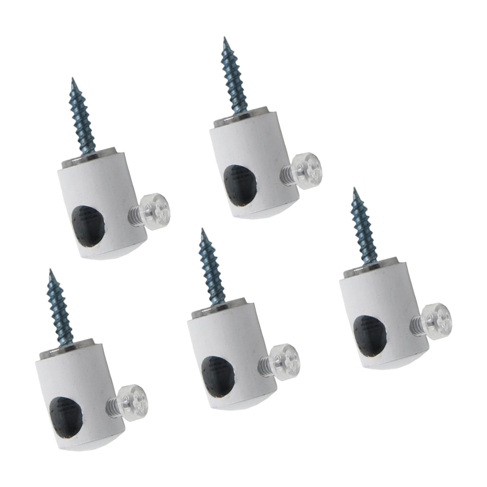 APGLSXY 5Pcs Ceiling Cable Clamps for Pendant Light Fixtures, Sturdy Metal Hooks Wire Grip Chandelier Accessories Wire Grip Hanging Plate Clips