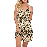 Women's Solid Color Round Neck Cotton Nightgown Sleeveless Racerback Nightshirt Dress Sleepwear