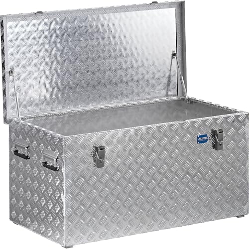 ALUTEC MÜNCHEN Caisse de transport en aluminium striée - Capacité 250 L - 1022 x 525 x 520 mm - Argenté – vue 3