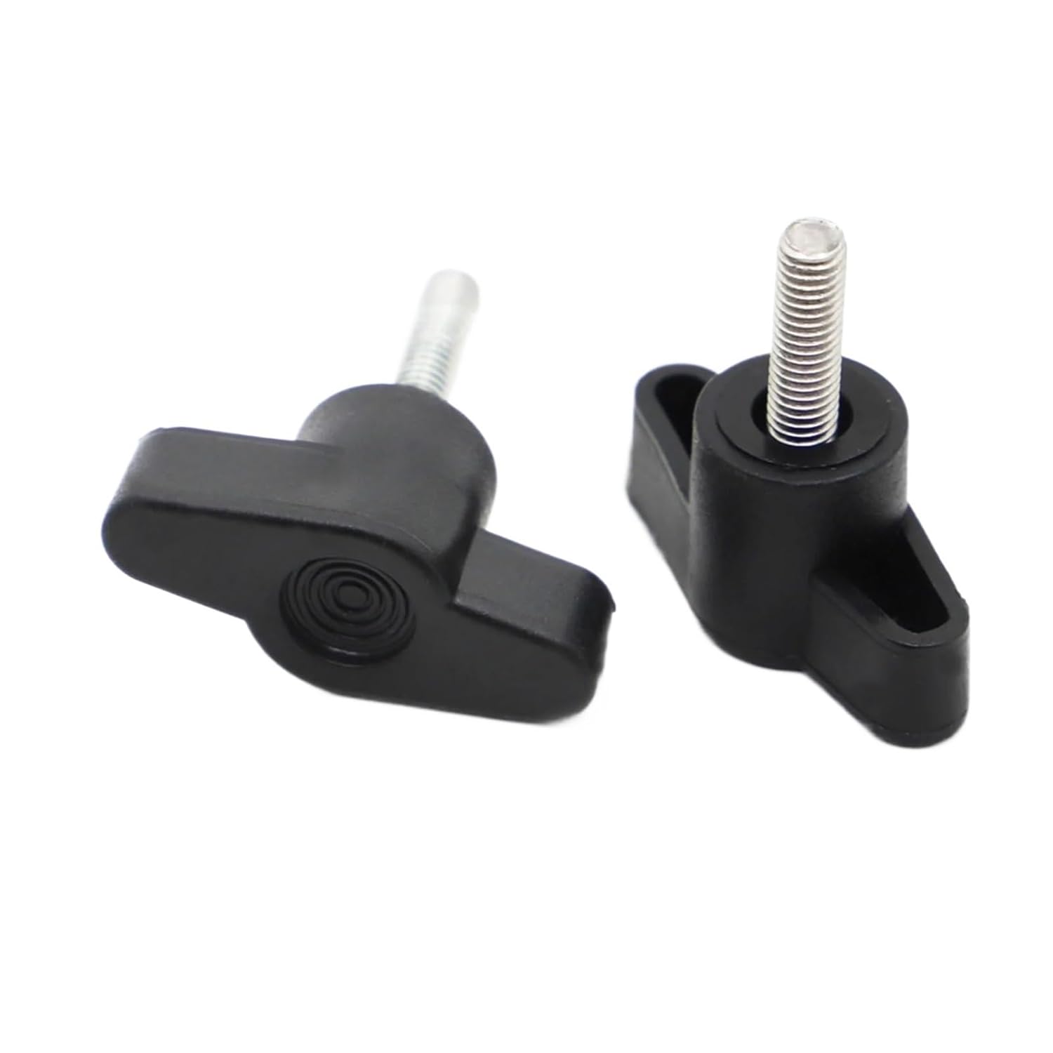 Plum Bakelite Hand Tighten Nuts M5 M6 M8 Plastic Nylon T Type Head Handle Thumb Screws Bakelite Bolts Diameter 36mm(45mm,M6 2pcs)