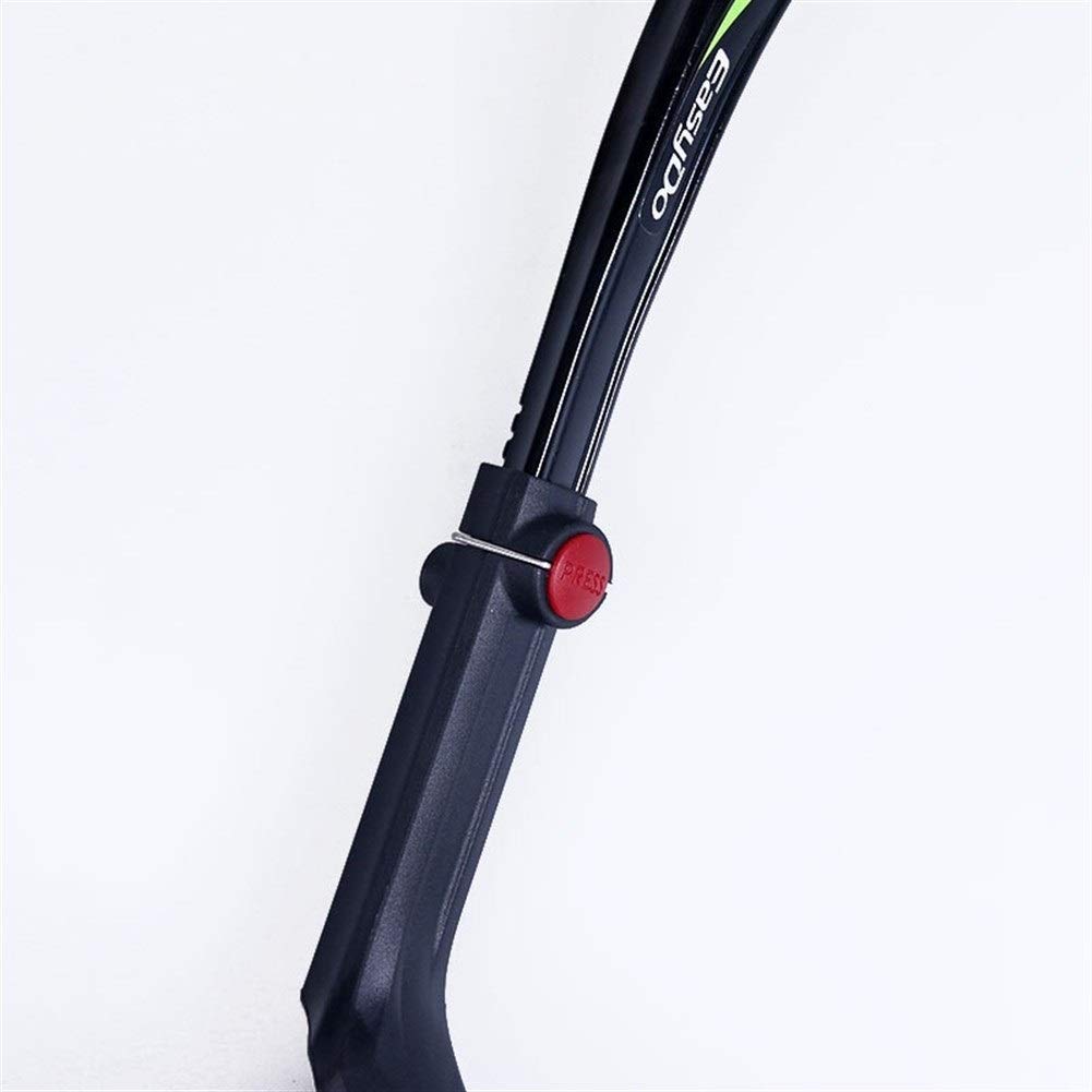 Caballete Bici MTB bicicleta pata de cabra Estante del estacionamiento de Kick MTB Mountain Bike soporte lateral soporte de pie Brace 24 '' - 29 '' 34-41cm ajustable Caballete Bici ( Color : Black Gre