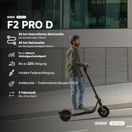 Segway Ninebot F3 Pro D – 70 km Eco, doppelte Hydraulik, Smart-Display – Bild 2