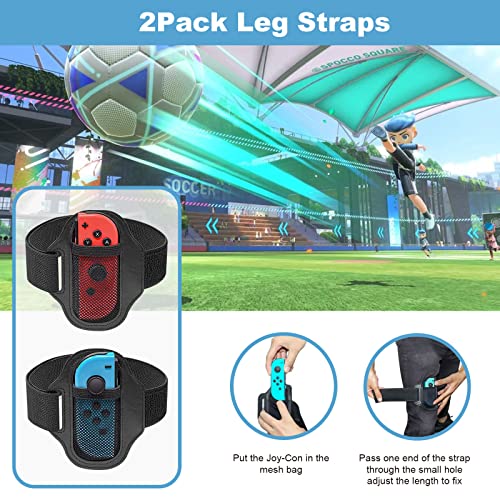 image for JoyHood Switch Sports Game Accessories Bundle fits Switch/Switch OLED,