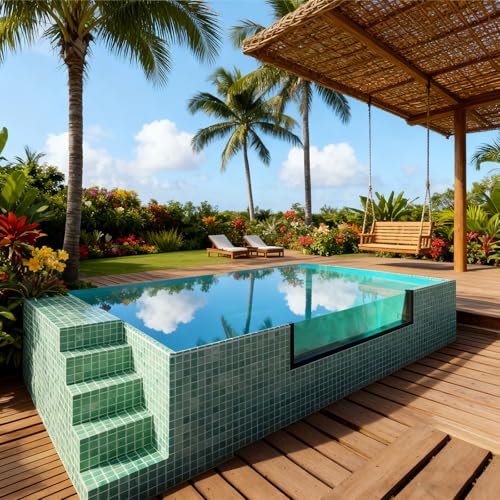 Modular Shipping Container Pool for Gardens & Villas