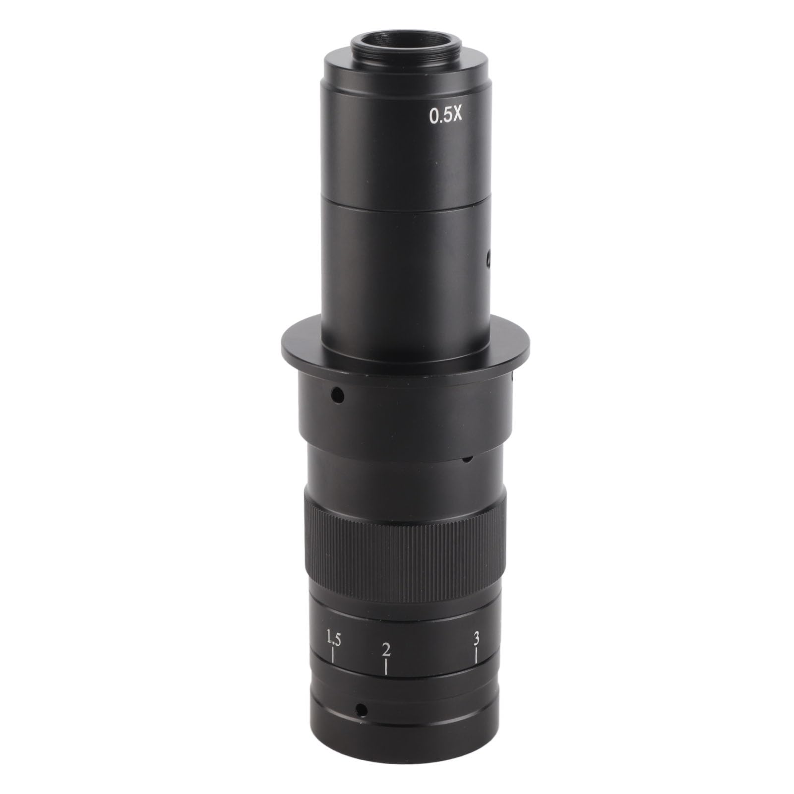 Haofy Hochauflösendes Monokularobjektiv mit 180-fachem Zoom für Industrielle VGA-USB-Videomikroskopkamera, Elektronische Inspektion, Schmuckinspektion, für Robustes