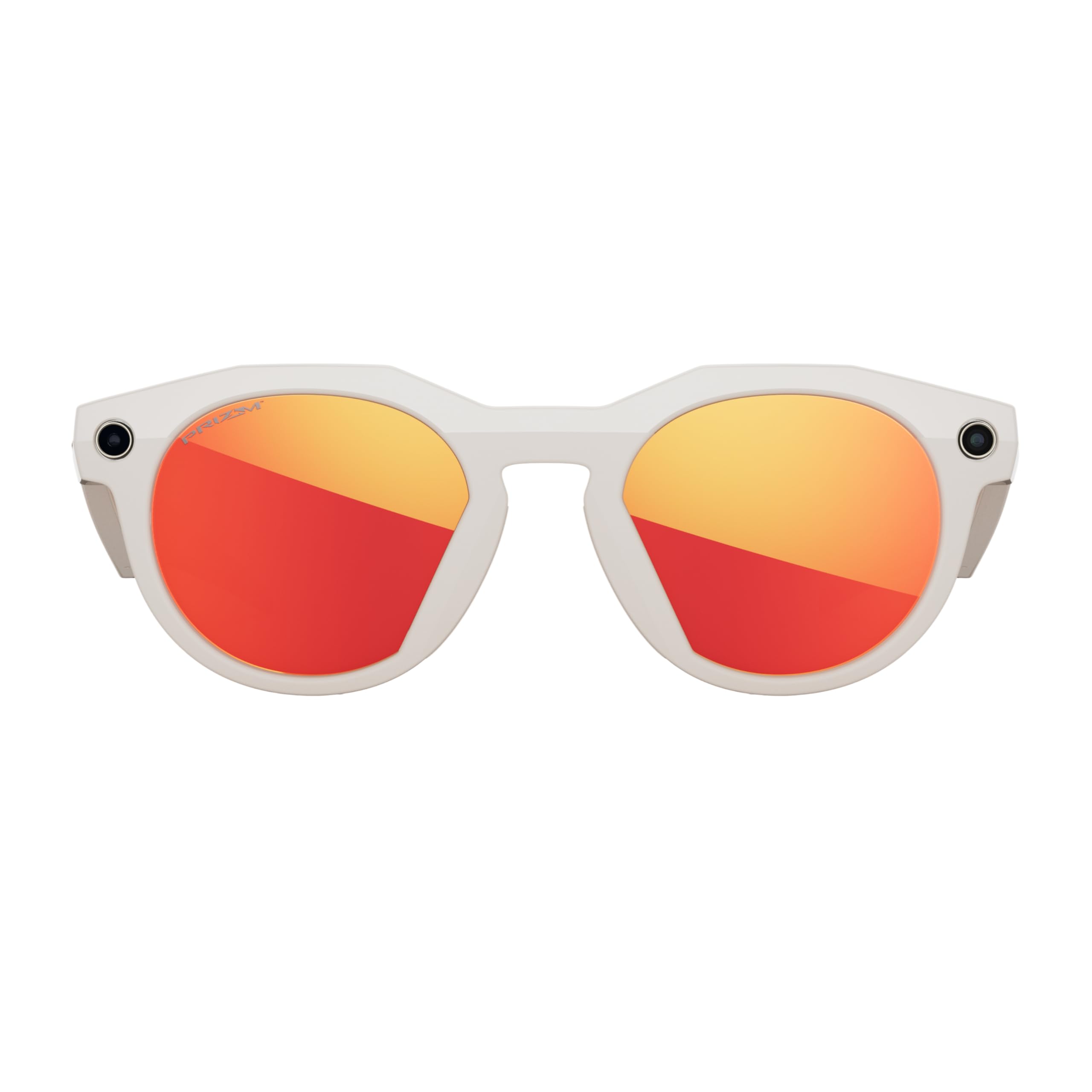 Oakley Meta HSTN Occhiali AI per Uomo, Donna — Occhiali Sport & Lifestyle — Fotocamera 12 MP, Video 60fps, Open-Ear Audio, Meta AI — Montatura Nera, Lenti Prizm Ruby