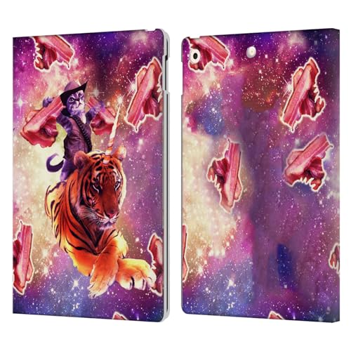 Housse cuir iPad 10.2 avec rabat chat de l'espace compatible tablette Apple 9e génération