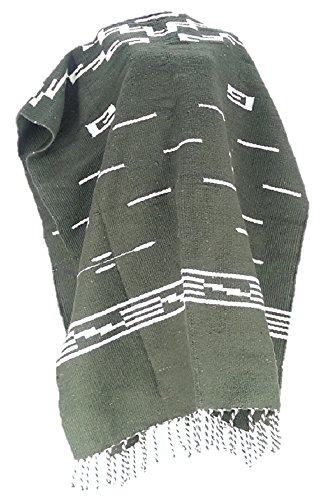 Sharpshooter Clint Eastwood for a Few Dollars More 100% Wool Western Olive Green Poncho