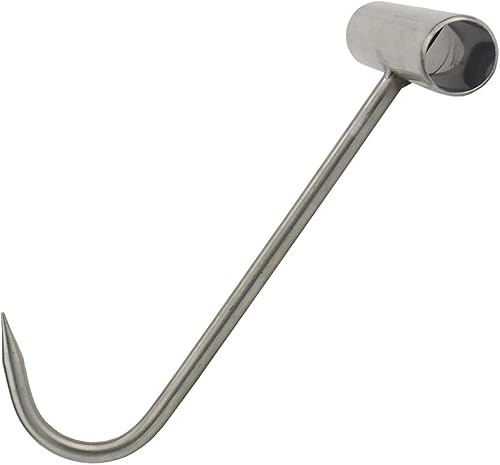 Miniatura 2 de TIHOOD 2 ganchos en T de acero inoxidable con mango en T para cocina, carnicería, restaurante, barbacoa, herramienta