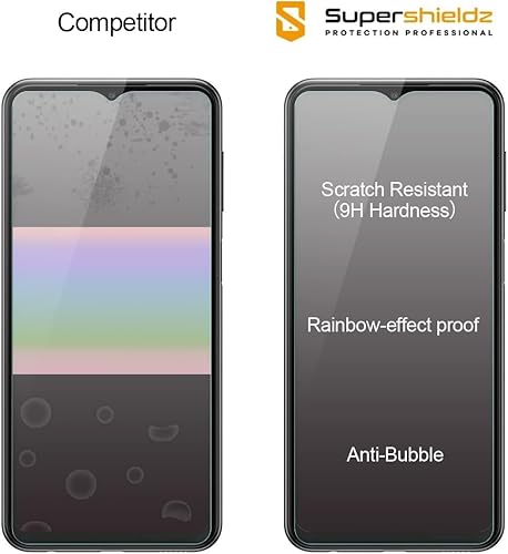 Miniatura 2 de Supershieldz Protector de pantalla de vidrio templado diseñado para Samsung Galaxy A23 5G / Galaxy A23 5G UW, antiarañazos, sin burbujas