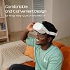 KIWI design Comfort Head Strap Accessories Compatible with Oculus/Meta Quest 2 and Link Cable with Charging 16FTUSB 3.0 to USB C Link Cable with 5Gbps Super Speed for Extended Gameplay, White