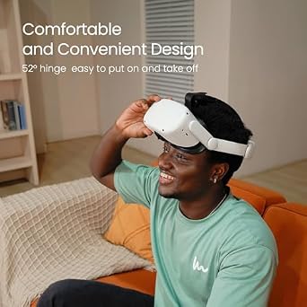 KIWI design Comfort Head Strap, VR Headset Accessories for Meta Oculus Quest 2 and P5000 Compact Power Bank